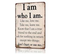 Authenticity Quote Metal Tin Sign Home Wall-Art 8x12 Inch