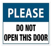 Authorized Personnel Only Do Not Open Door Tin Art 12x8 Inch