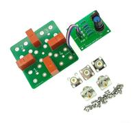 Autilyshop 4 a 1 coassiale remoto antenna interruttore con controller manuale SO 239 connettori 90x90mm PCB costruzione in metallo supporta 1500W CW RTTY o 3000W PEP messa a terra automatica per U (D)