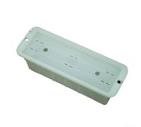 Autilyshop Contenitore a mezza unità per esterni, compatibile con vassoio da tè, grande capacità, 2,6 l, materiale PP che si illumina al buio, per campeggio ed escursionismo, con foro luminoso verde