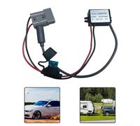 Autilyshop Convertitore di alimentazione da 12 V 24 V a 30 V 3,5 A CC ForStarlink Systems filo di rame puro materiale ABS resistente uscita stabile 105 W per camper, camion, batteria esterna nera 35c