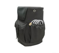 Autilyshop Copertura protettiva per serbatoio di propano da 9,1 kg, resistente alle intemperie, protezione antipolvere per barbecue all'aperto, bombola di gas da campeggio, colore nero, 32,5 x 45,7 cm