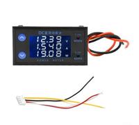 Autilyshop DC 8-12V 4 cifre LCD Power Meter Voltmetro Amperometro Tester di Corrente Digitale Misura Tensione 0-500V Corrente 0-10A Potenza 0-5000W ABS Case Marrone per Industriale Elettrico Mea