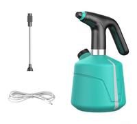 Autilyshop Flacone spray elettrico da 2 l, per pulizia auto, giardinaggio e igienizzazione domestica, spruzzatore automatico portatile, con 15,5 x 15,5 x 24,5 cm, batteria ricaricabile (verde)