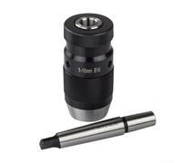 Autilyshop Mandrino autoserrante per trapano 1 16 mm B16 con mandrino conico MK2 per tornio CNC e trapano a pressa per metallo legno plastica foratura 45 acciaio HRC45 finitura annerita