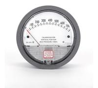Autilyshop Manometro analogico manometro differenziale per microelettronica farmaceutica Misurazione della pressione dell'aria 0-750 Pa Corpo in alluminio grigio 120,65 x 55,6 mm (0-750pa)
