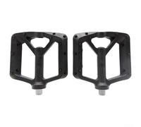 Autilyshop Pedali per mountain bike con 2 cuscinetti sigillati, piattaforma in nylon antiscivolo, perni sostituibili, per ciclismo, MTB, bici da strada, nero, grigio, arancione, viola (nero)