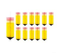 Autilyshop Set di 12 lanterne colorate a matita da appendere, decorazioni di carta per il rientro a scuola, in classe, per il primo giorno di benvenuto, forniture per feste di benvenuto, facili da