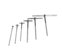 Autilyshop Set di misuratori telescopici da 8 a 150 mm, diametro interno regolabile, micrometro, struttura in metallo, maniglie autocentranti adatte per fori di misurazione e incavo