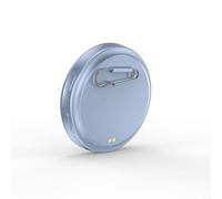 Autilyshop Smart Cyber Badge - Targhetta elettronica con nome da 2,5 cm, 6,0, per modelli anime fai da te, GIF e video, ricaricabile e indossabile, a LED, per convegni e feste (blu)