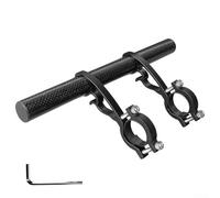 Autilyshop Supporto per manubrio in lega di alluminio con doppio supporto, facile installazione, design leggero, si adatta a vari accessori come lampade, tachimetri, così