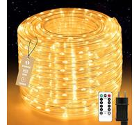 Auting Tubo luminoso a LED per esterni, 30 m, 600 LED, per esterni, IP65, impermeabile, 8 modalità, dimmerabile, con telecomando, tubo LED per esterni, per Natale, giardino, feste, matrimoni