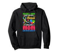 Autism And ADHD Doesnt Come with A Manual It Come with A Mom Felpa con Cappuccio