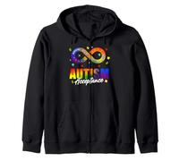 Autism Awareness Acceptance Shirt Infinity Symbol Man Women Felpa con Cappuccio