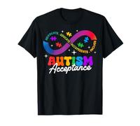 Autism Awareness Acceptance Shirt Infinity Symbol Man Women Maglietta