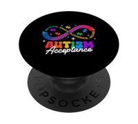 Autism Awareness Acceptance Shirt Infinity Symbol Man Women PopSockets PopGrip Adesivo
