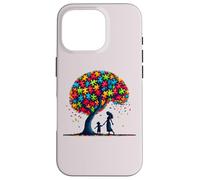 Autism Awareness Autism Mom With Autistic Son Autism Tree Custodia per iPhone 16 Pro