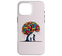 Autism Awareness Autism Mom With Autistic Son Autism Tree Custodia per iPhone 16 Pro Max