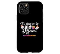 Autism Awareness Cat It’s Ok to Be Different Finny Autistic Custodia per iPhone 11 Pro