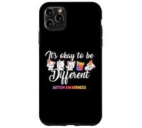 Autism Awareness Cat It’s Ok to Be Different Finny Autistic Custodia per iPhone 11 Pro Max