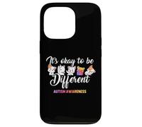 Autism Awareness Cat It’s Ok to Be Different Finny Autistic Custodia per iPhone 13 Pro