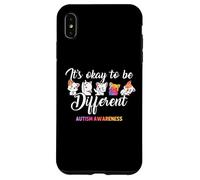Autism Awareness Cat It’s Ok to Be Different Finny Autistic Custodia per iPhone XS Max
