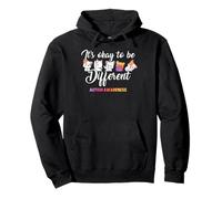 Autism Awareness Cat It’s Ok to Be Different Finny Autistic Felpa con Cappuccio