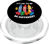 Autism Awareness Day Gift It’s Ok To Be Different Autistic PopSockets PopGrip per MagSafe