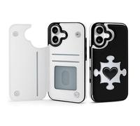 Autism Awareness Puzzle Piece Custodia per telefono compatibile per iPhone 17 Custodie a portafoglio Porta carte Protezione per telefono cellulare
