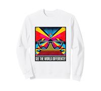 Autism Awareness See World Occhiali da Sole Colorati in Modo Diverso Felpa