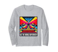 Autism Awareness See World Occhiali da Sole Colorati in Modo Diverso Maglia a Manica