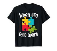 Autism Awareness - When Life Falls Apart - Puzzle Maglietta