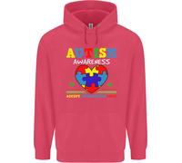 Autism Consapevolezza Autism Love Accept Asd Bambini Felpa con Cappuccio