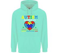 Autism Consapevolezza Autism Love Accept Asd Bambini Felpa con Cappuccio