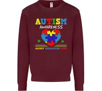 Autism Consapevolezza Autism Love Accept Asd Uomo Felpa Maglione