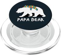 Autism Dad Papa Bear - Padre protettivo e puzzle cucciolo di orso PopSockets PopGrip per MagSafe
