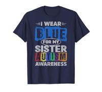 Autism Fighter - Indosso Blu Per La Consapevolezza Dell'autismo Di Mia Sorella Maglietta