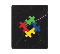 Autism Heart Puzzle Autism Awareness Tappetino Scrivania Antiscivolo Tappetino per Mouse Portatile Mousepad per Computer Ufficio Laptop 25X30Cm