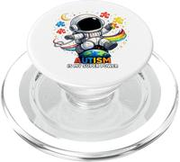 Autism Is My Super Power, Carino Astronauta Puzzle Piece PopSockets PopGrip per MagSafe