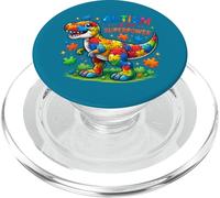 Autism Is My Superpower Autism Awareness Dinosaur Ragazzi Bambini PopSockets PopGrip per MagSafe