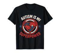 Autism Is My Superpower Puzzle Scudo Pezzo Orgoglio Autismo Maglietta