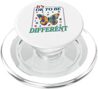 Autism It's OK To Be Different Butterfly Puzzle Kid Teacher PopSockets PopGrip per MagSafe