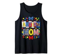 Autism Mom Cute Bow Canotta