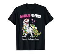 Autism Mommy Shirt Women T rex Mom Autism Awareness Maglietta