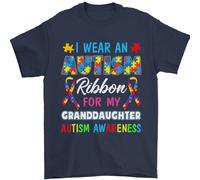 Autism Nastro For My Nipote Autism Uomo T-Shirt 100% Cotone
