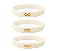 Autism Oro Infinito Polsino Bianco Aspergers Asd Sostegno Sensibilizzazione