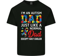 Autism Papà Autism Festa Del Papà Asd Uomo Cotone T-Shirt