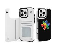 Autism Puzzle Piece custodia a portafoglio compatibile con iPhone 16 Pro Max custodia flip con porta carte
