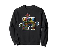 Autism Puzzle Piece Words Autistic Autism Awareness Felpa