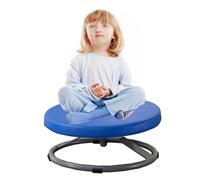 Autism - Sedia girevole per bambini, 72 cm, grande giradischi sensoriale, 5 cm, morbido cuscino per autismo, base in ferro e metallo, con tappetini antiscivolo